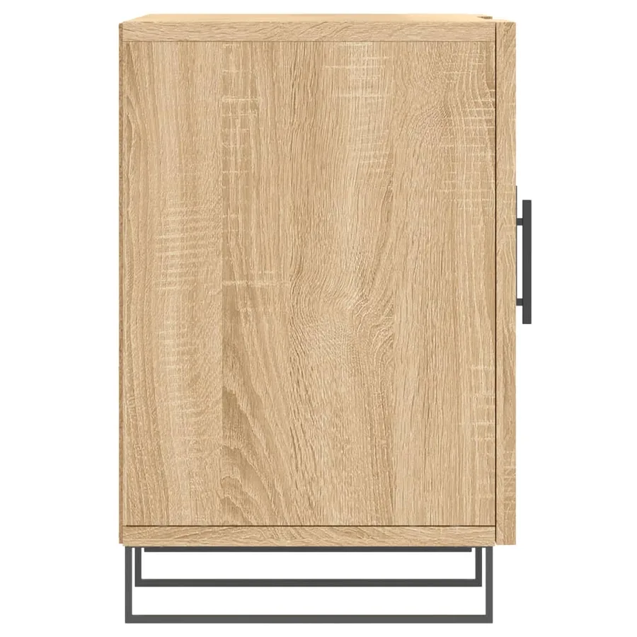 Meuble TV chêne sonoma 150x30x50 cm bois d'ingénierie - 7