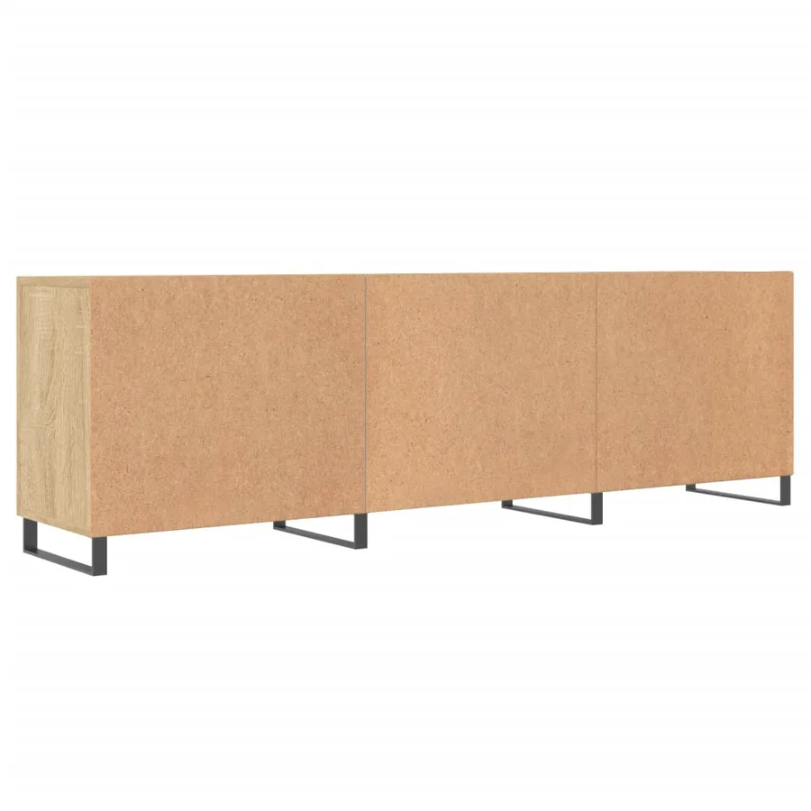 Meuble TV chêne sonoma 150x30x50 cm bois d'ingénierie - 8
