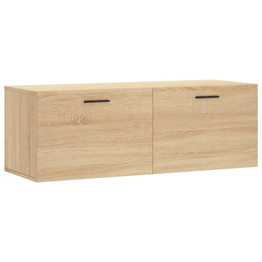Armoire murale chêne sonoma 100x36,5x35 cm bois d'ingénierie - 2