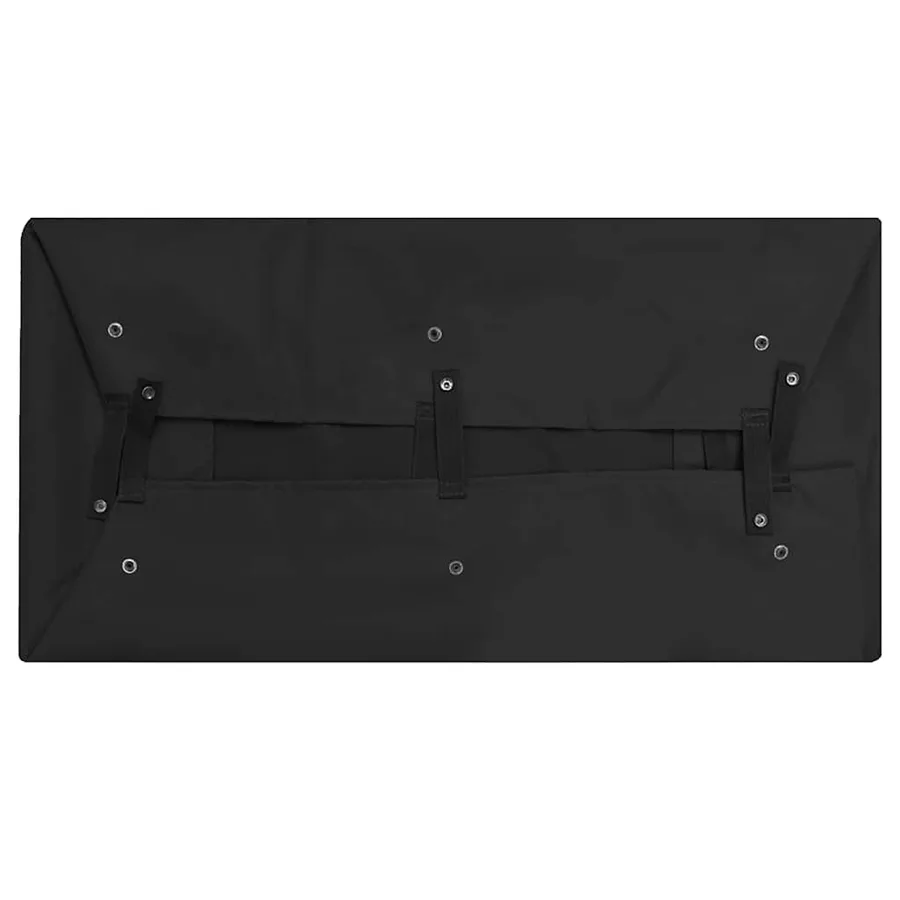 Bâche de chariot de jardin Noir 81x41x21 cm Tissu - 2