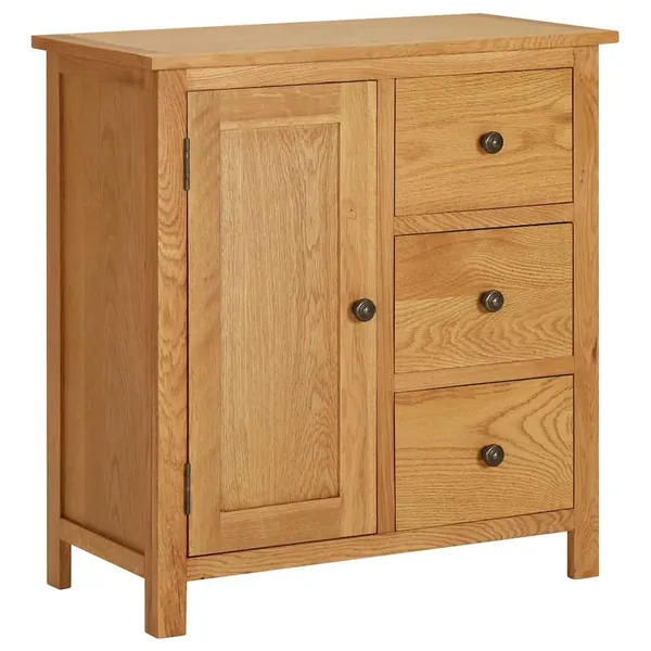 Placard 70x35x75 cm Bois de chêne massif