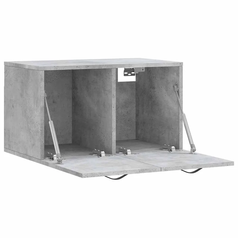 Armoire murale Gris béton 60x36,5x35 cm Bois d'ingénierie - 4
