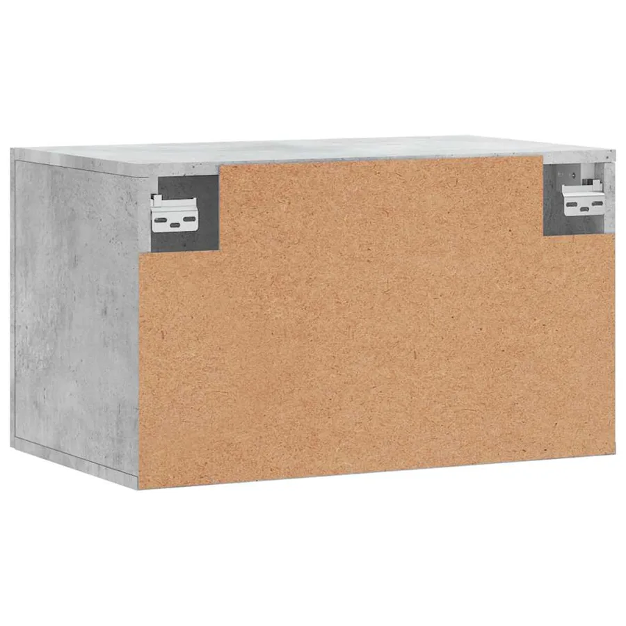 Armoire murale Gris béton 60x36,5x35 cm Bois d'ingénierie - 5