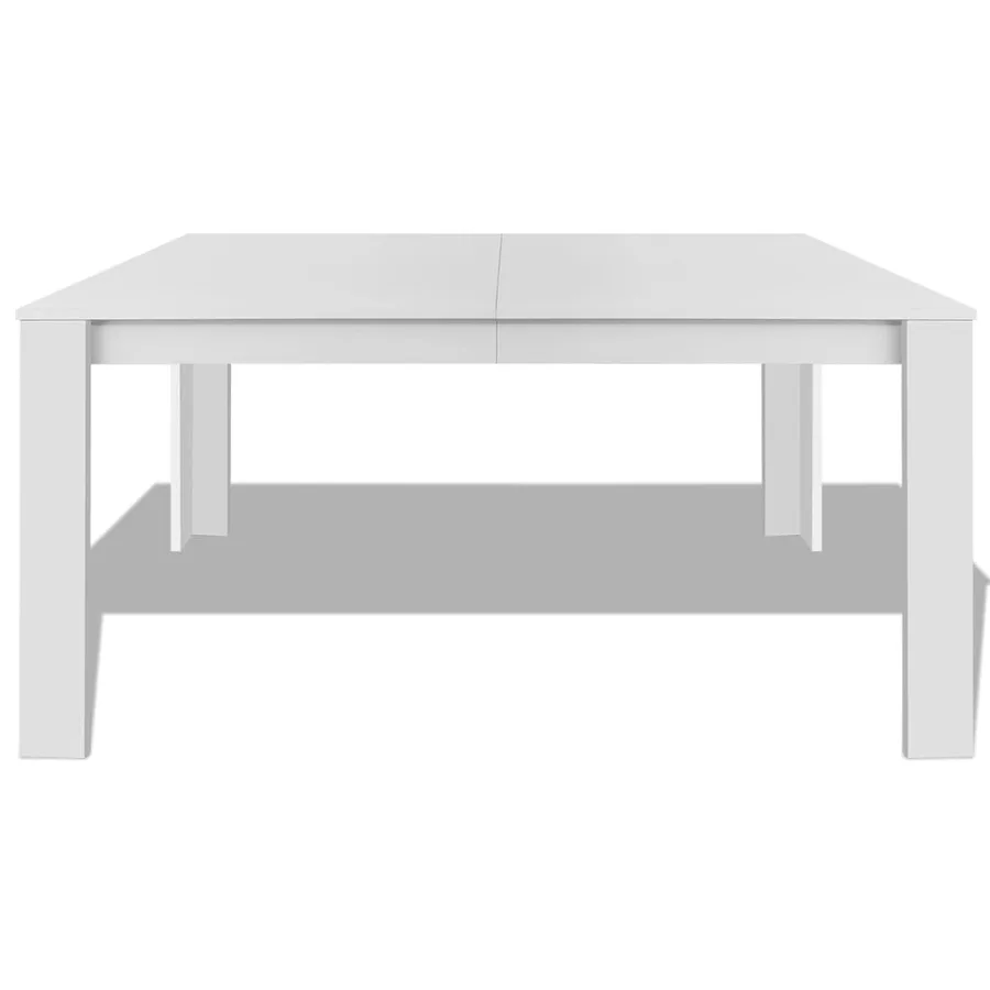 Table à manger 140x80x75 cm blanc - 3