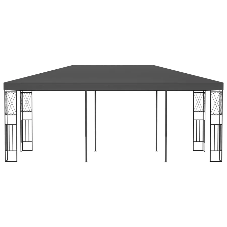 Belvédère 3x6 m Anthracite Tissu - 2