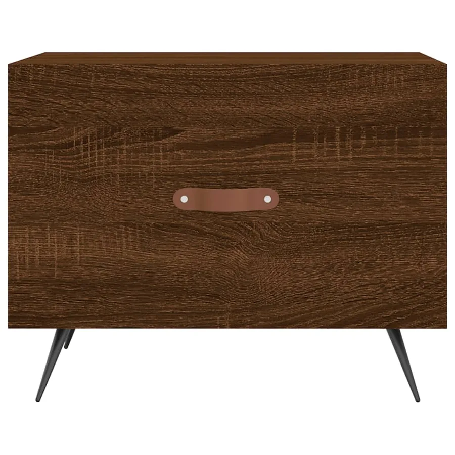 Tables basses 2 pcs chêne marron 50x50x40 cm bois d'ingénierie - 6