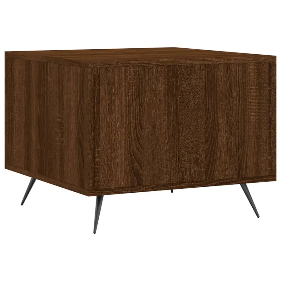 Tables basses 2 pcs chêne marron 50x50x40 cm bois d'ingénierie - 9