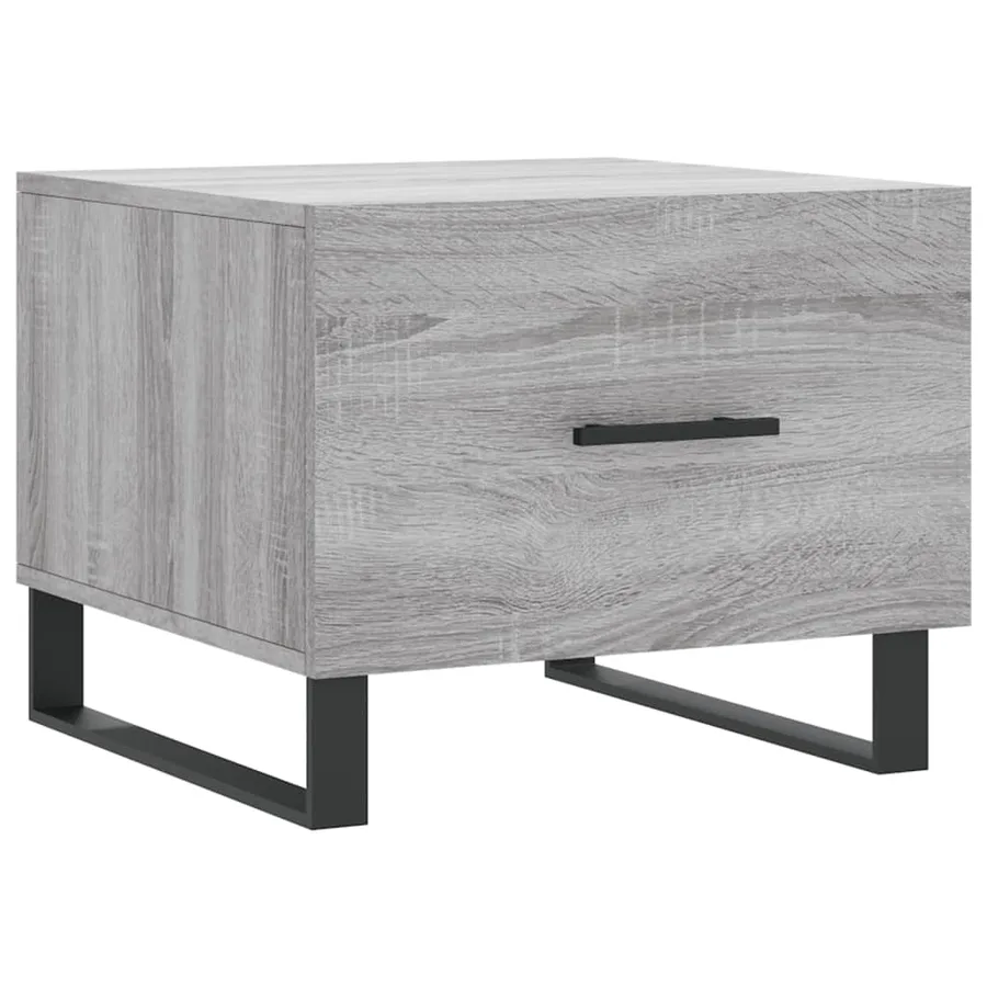 Tables basses 2 pcs sonoma gris 50x50x40 cm bois d'ingénierie - 5