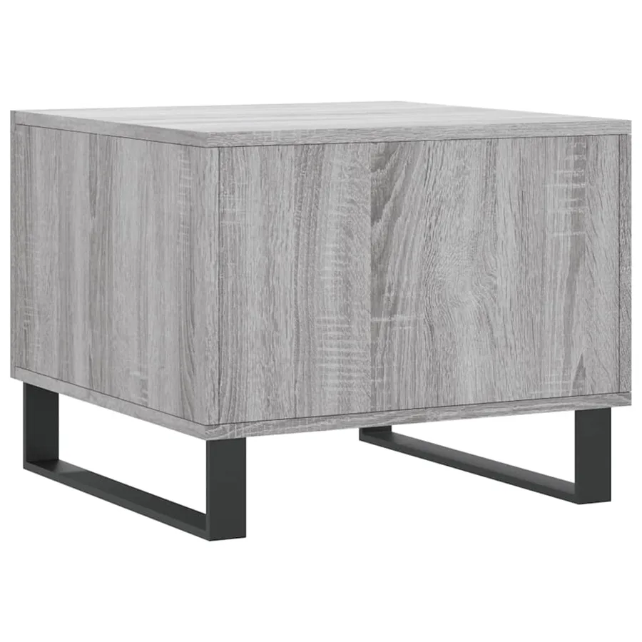 Tables basses 2 pcs sonoma gris 50x50x40 cm bois d'ingénierie - 9