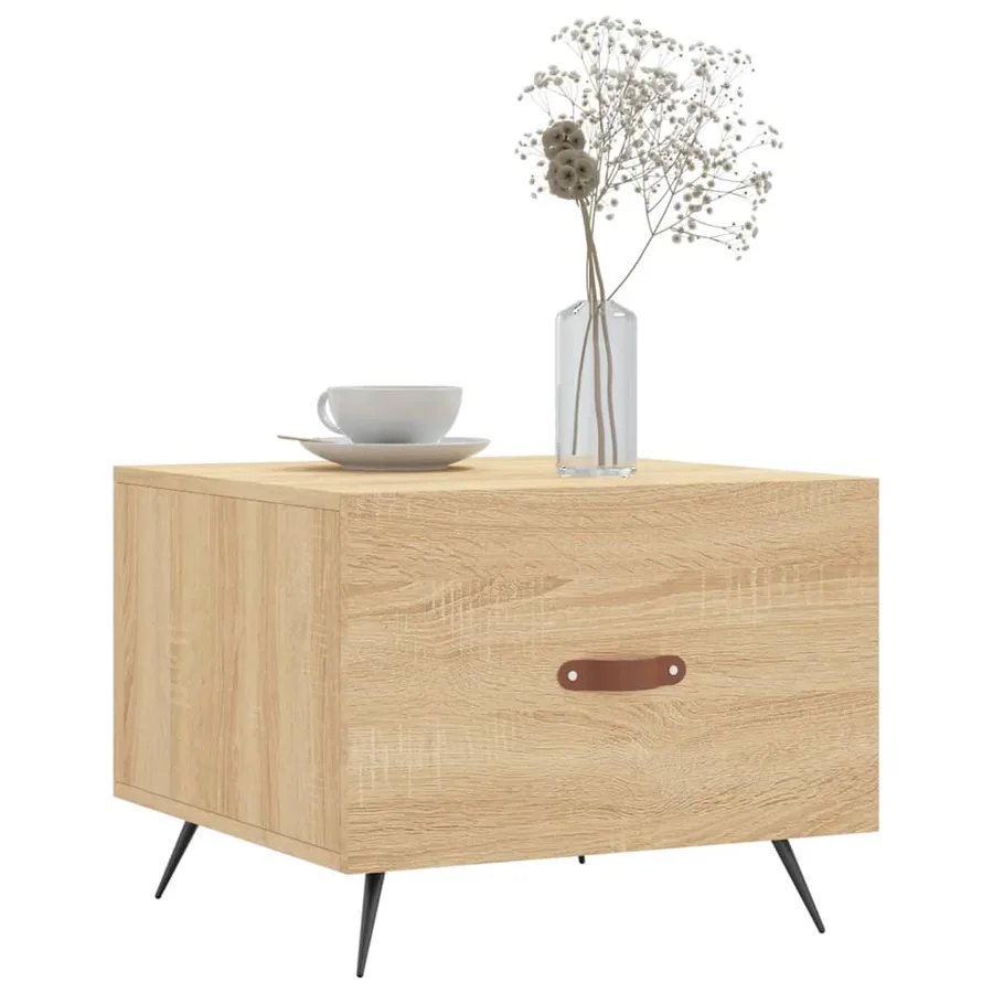 Tables basses 2 pcs chêne sonoma 50x50x40 cm bois d'ingénierie - 3