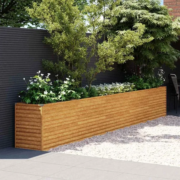 Jardinière surélevée 482 x 50 x 69 cm Acier Corten