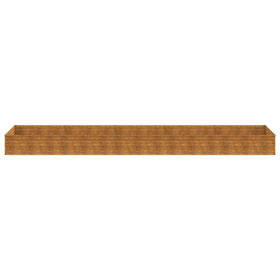 Lit surélevé de jardin 482x100x36 cm acier corten - 4