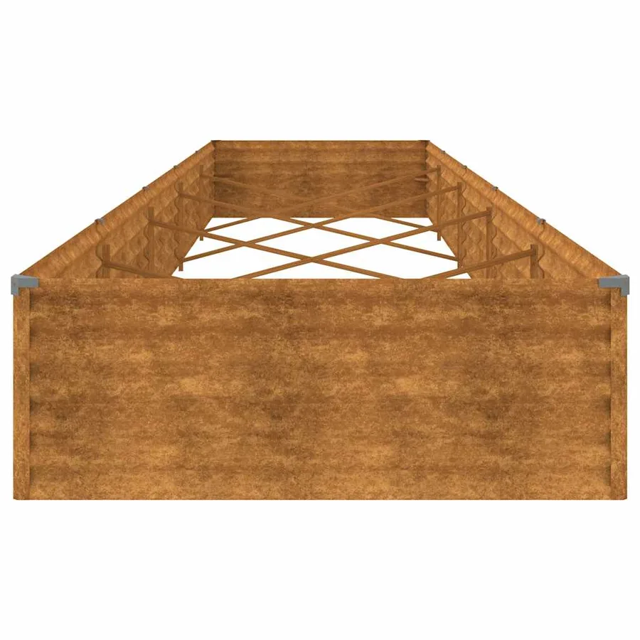 Lit surélevé de jardin 482x100x36 cm acier corten - 5