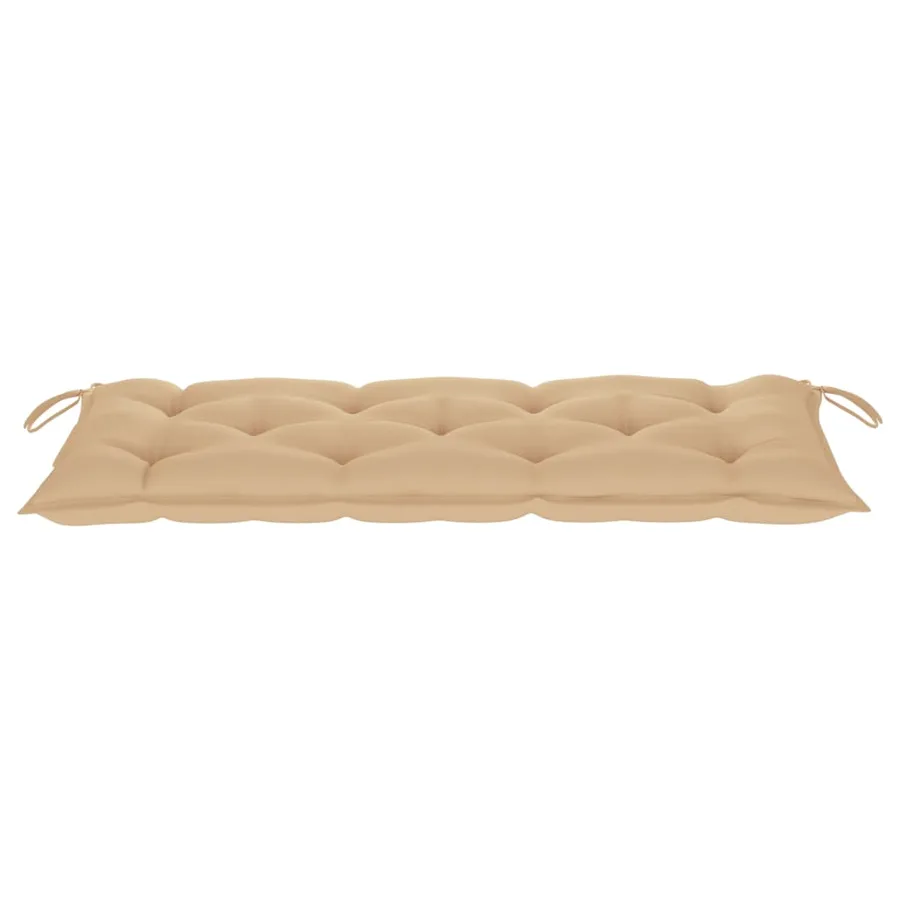Banc de jardin pliable avec coussin 118 cm Bambou - 6