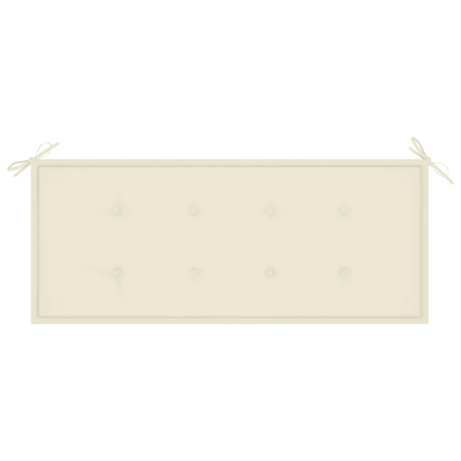 Banc de jardin avec coussin 120 cm Bambou - 6
