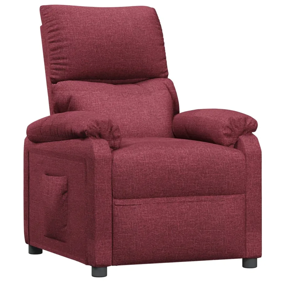 Fauteuil inclinable Rouge bordeaux Tissu - 2