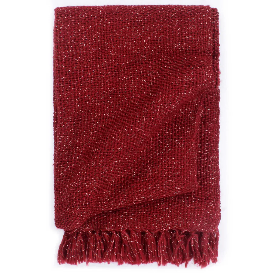 Couverture Bordeaux 220 x 250 cm Polyester