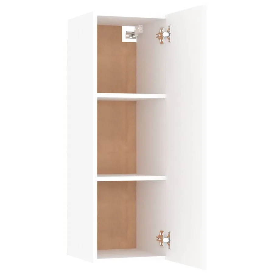 Meubles TV 2 pcs Blanc 30,5x30x90 cm Bois d’ingénierie - 6