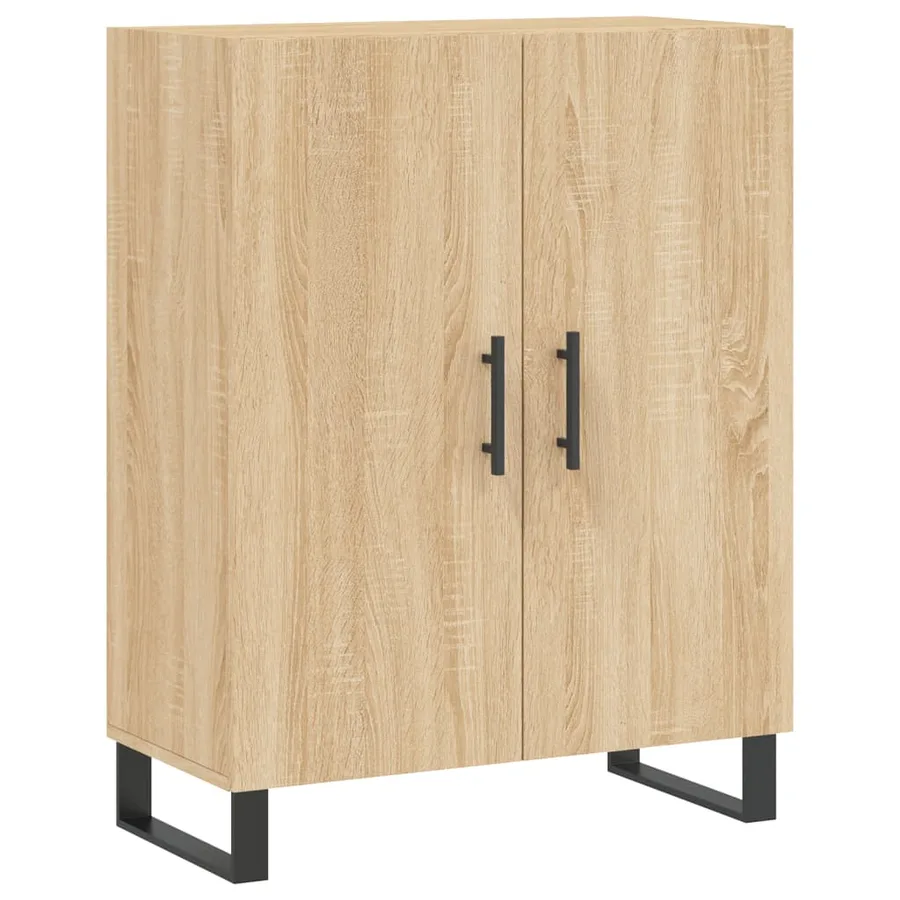 Buffet haut Chêne sonoma 69,5x34x180 cm Bois d'ingénierie - 7