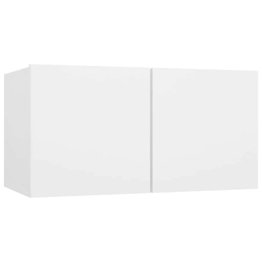 Ensemble de meubles TV 5 pcs Blanc Bois d'ingénierie - 7