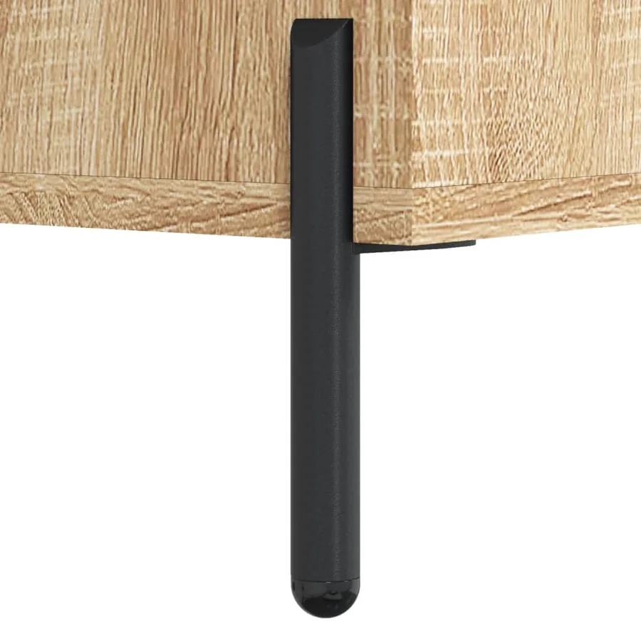 Table basse chêne sonoma 102x50x40 cm bois d'ingénierie - 11
