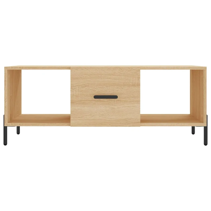 Table basse chêne sonoma 102x50x40 cm bois d'ingénierie - 5