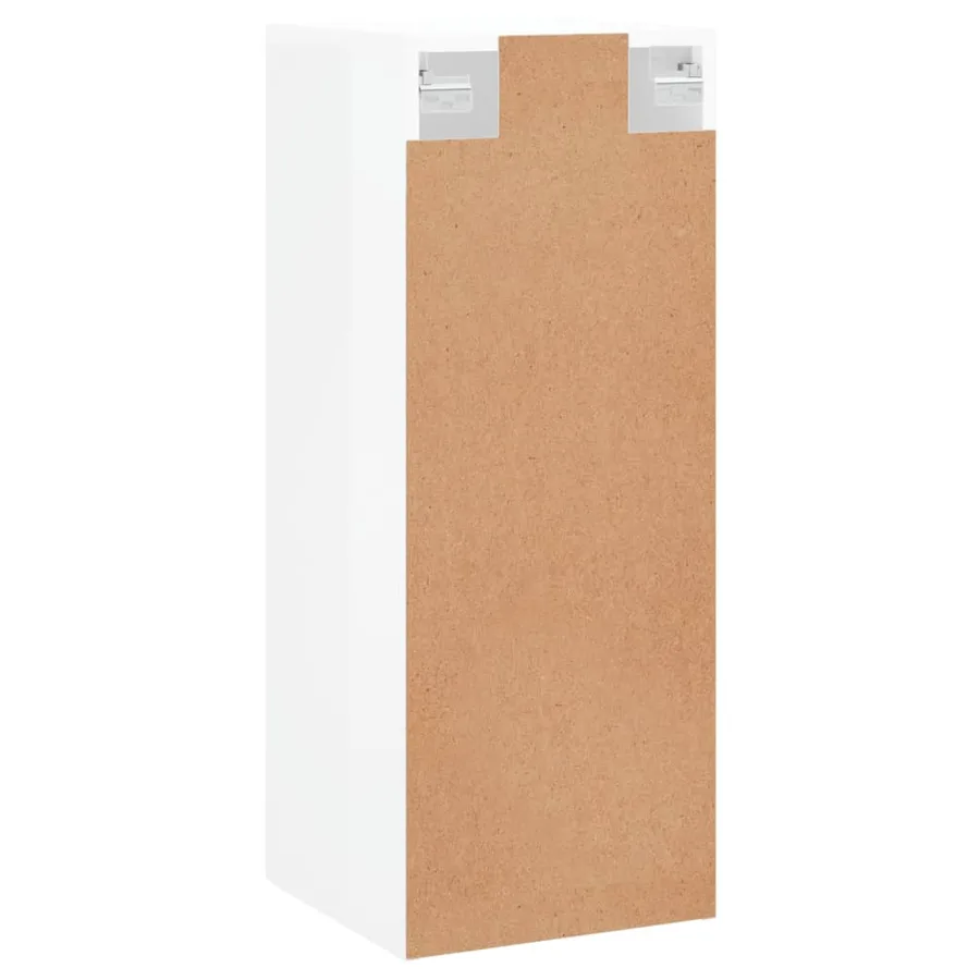Armoire murale blanc brillant 34,5x34x90 cm - 9