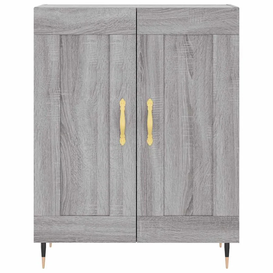 Buffet haut Sonoma gris 69,5x34x180 cm Bois d'ingénierie - 7