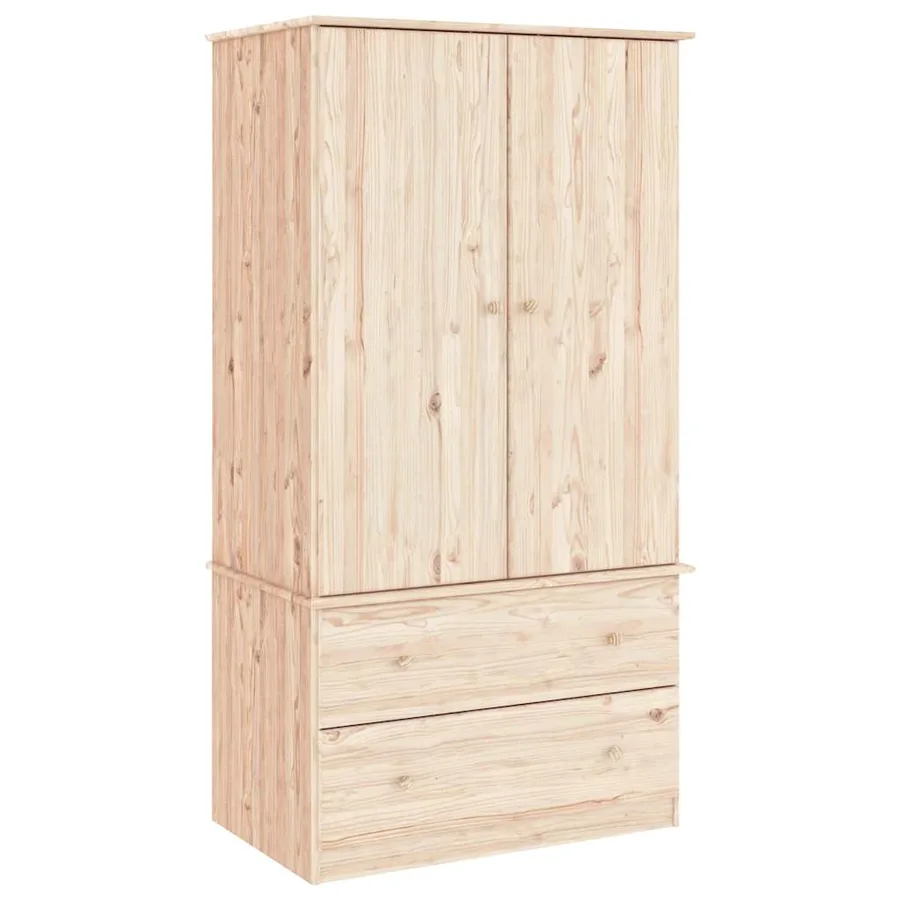 Garde-robe ALTA 90x55x170 cm bois massif de pin - 2