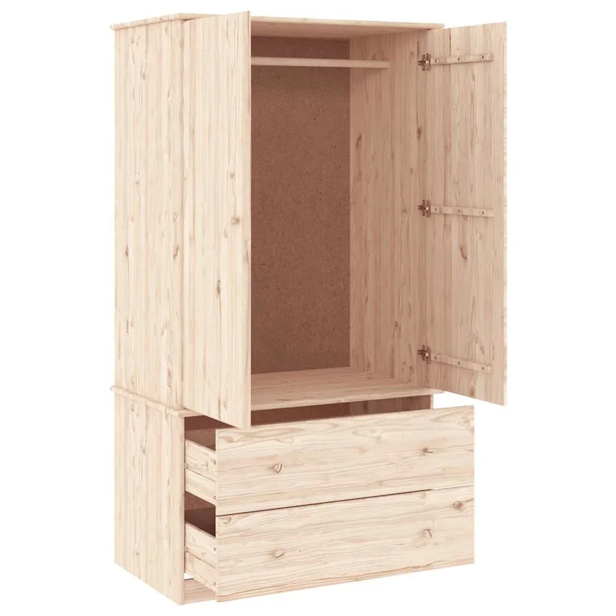 Garde-robe ALTA 90x55x170 cm bois massif de pin - 3