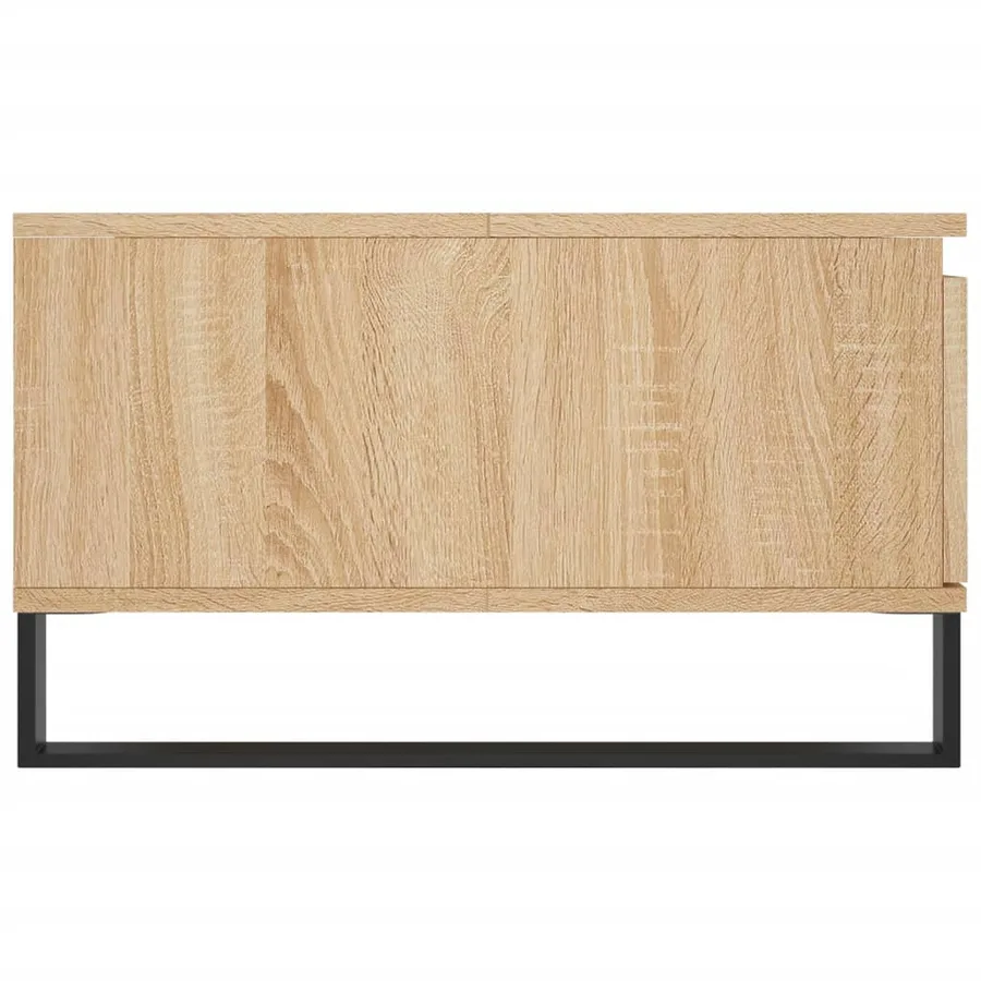 Table basse chêne sonoma 90x60x35 cm bois d'ingénierie - 7