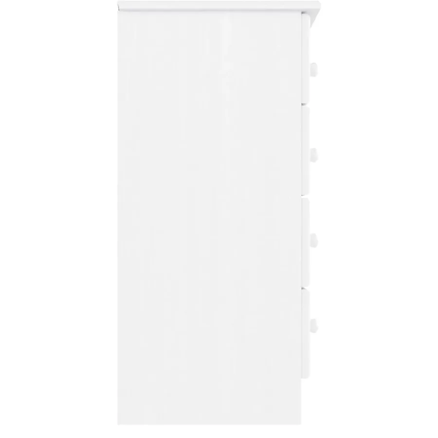Commode ALTA blanc 77x35x73 cm bois massif de pin - 5