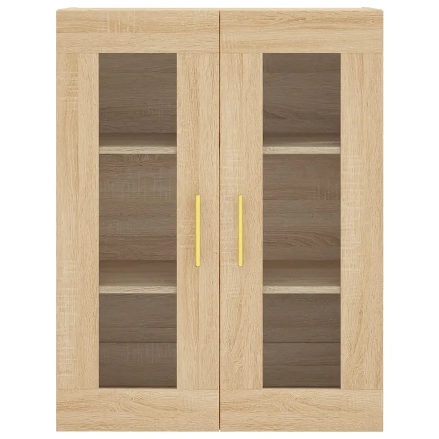 Buffet haut Chêne sonoma 69,5x34x180 cm Bois d'ingénierie - 6