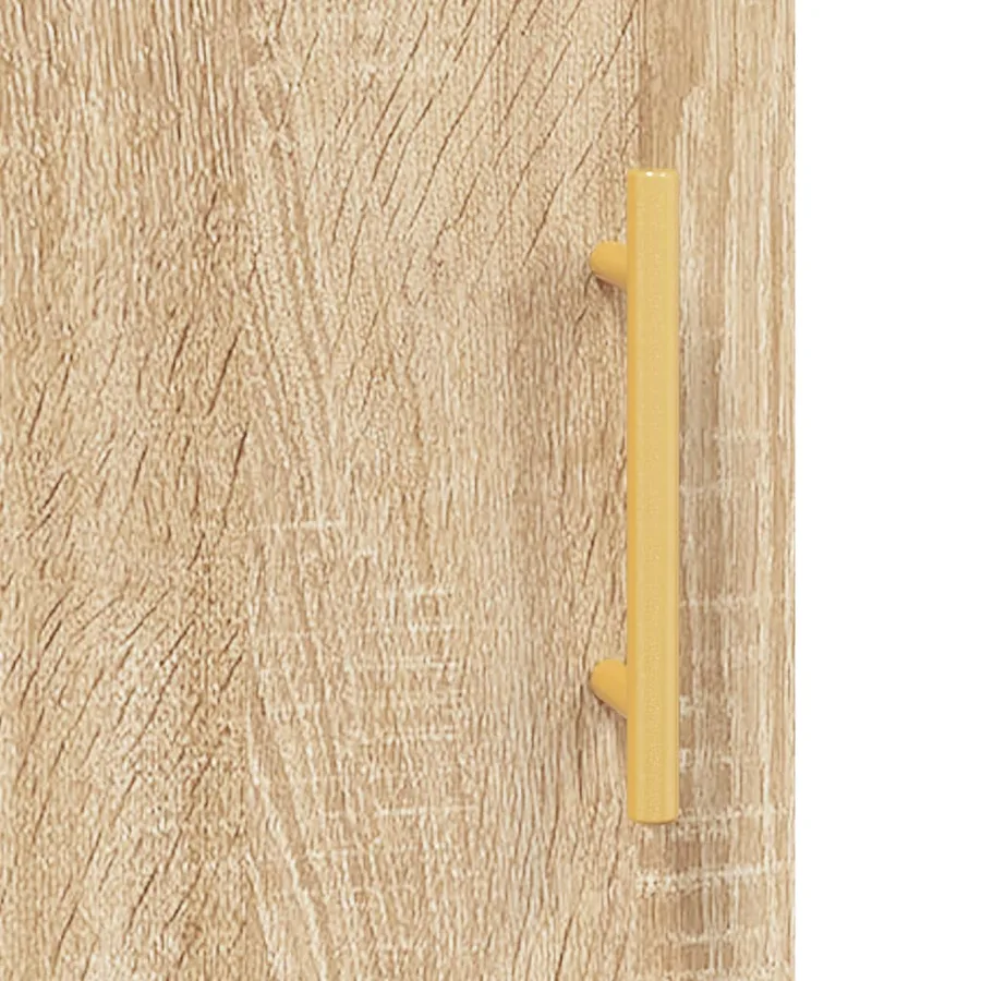 Buffet haut Chêne sonoma 69,5x34x180 cm Bois d'ingénierie - 9