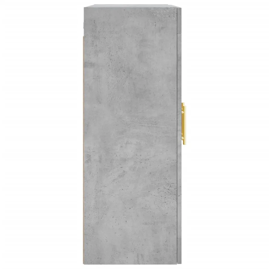 Armoires murales 2 pcs gris béton bois d'ingénierie - 7