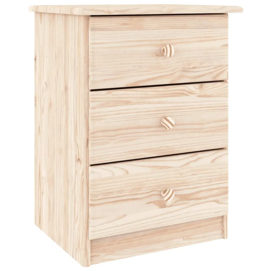 Table de chevet ALTA 41x35x55,5 cm bois de pin massif - 2