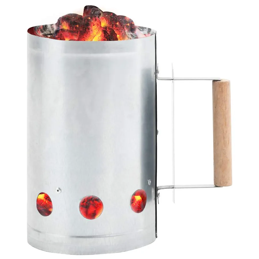 Démarreur de cheminée de grill au charbon Acier galvanisé - 3
