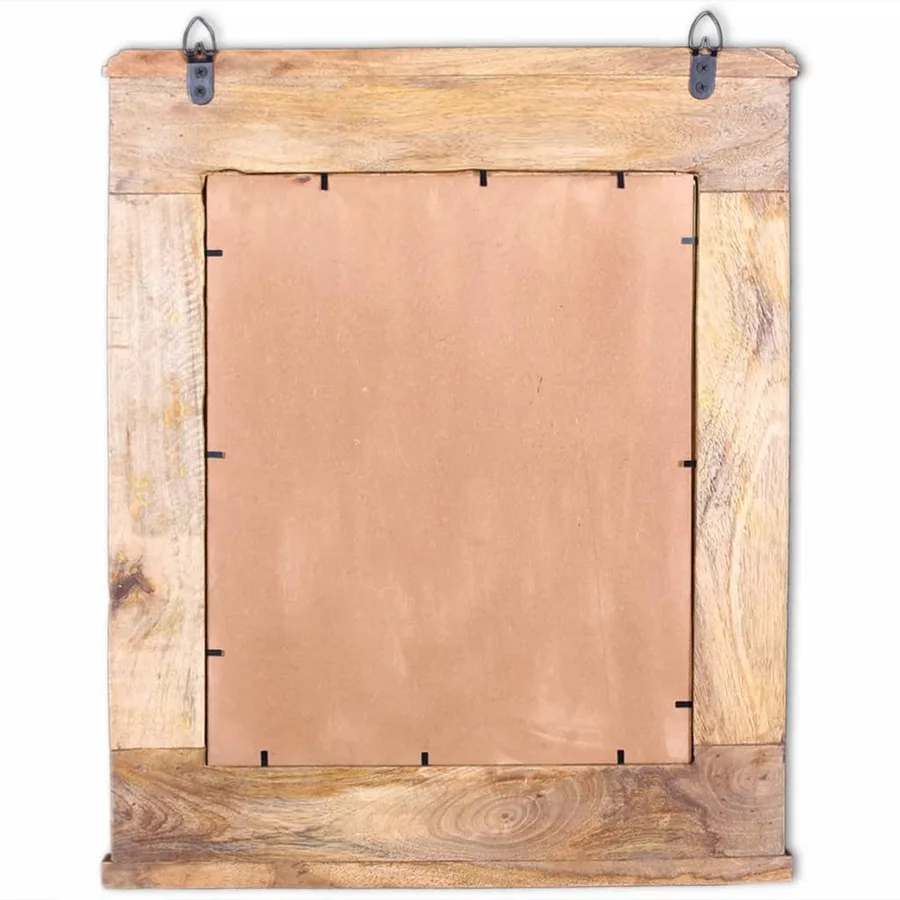 Meuble toilette+miroir et 2 armoires latérales Bois de manguier - 16