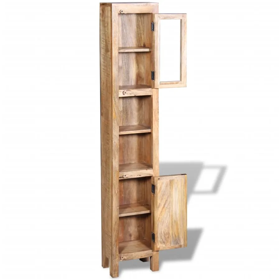 Meuble toilette+miroir et 2 armoires latérales Bois de manguier - 6