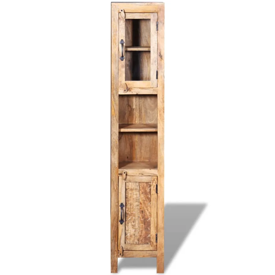 Meuble toilette+miroir et 2 armoires latérales Bois de manguier - 7