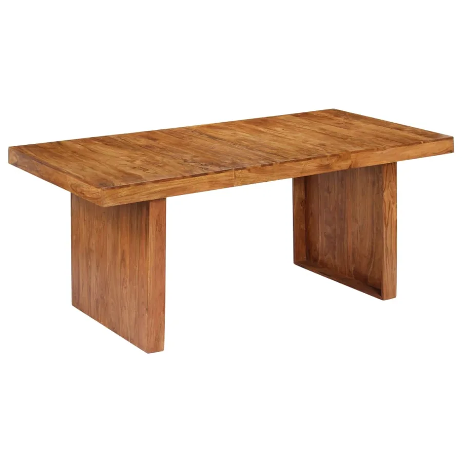 Table de salle à manger 180x90x75 cm Bois solide d'acacia - 12