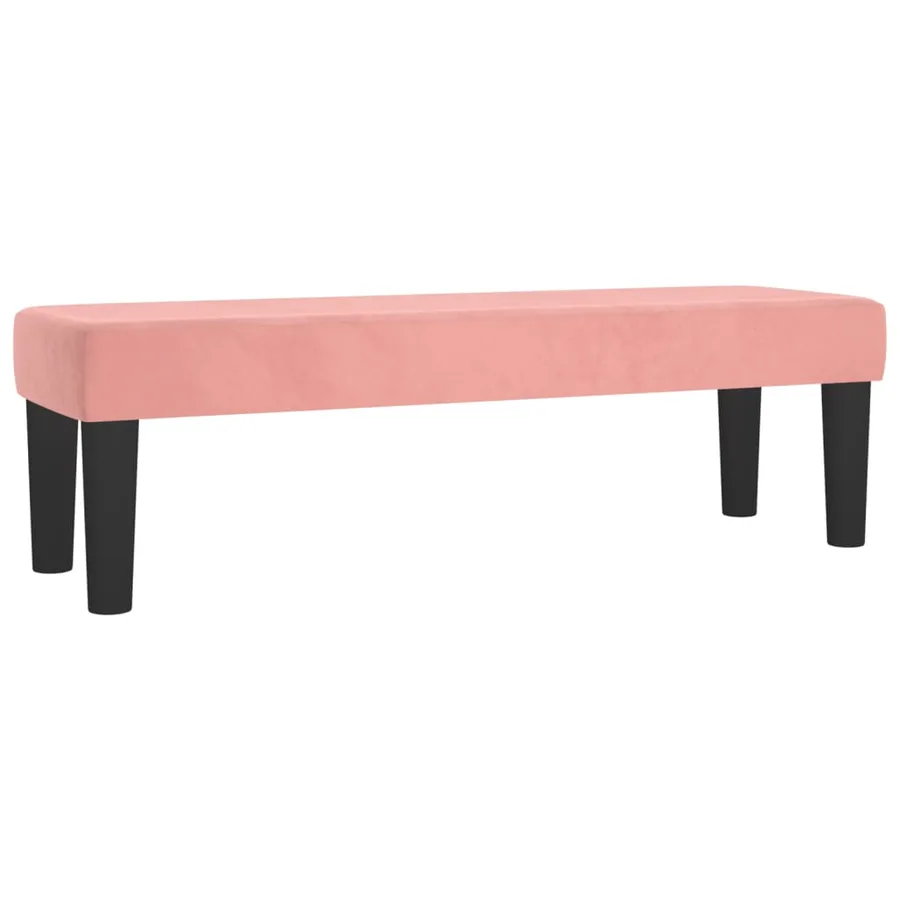 Banc Rose 100x30x30 cm Velours - 2