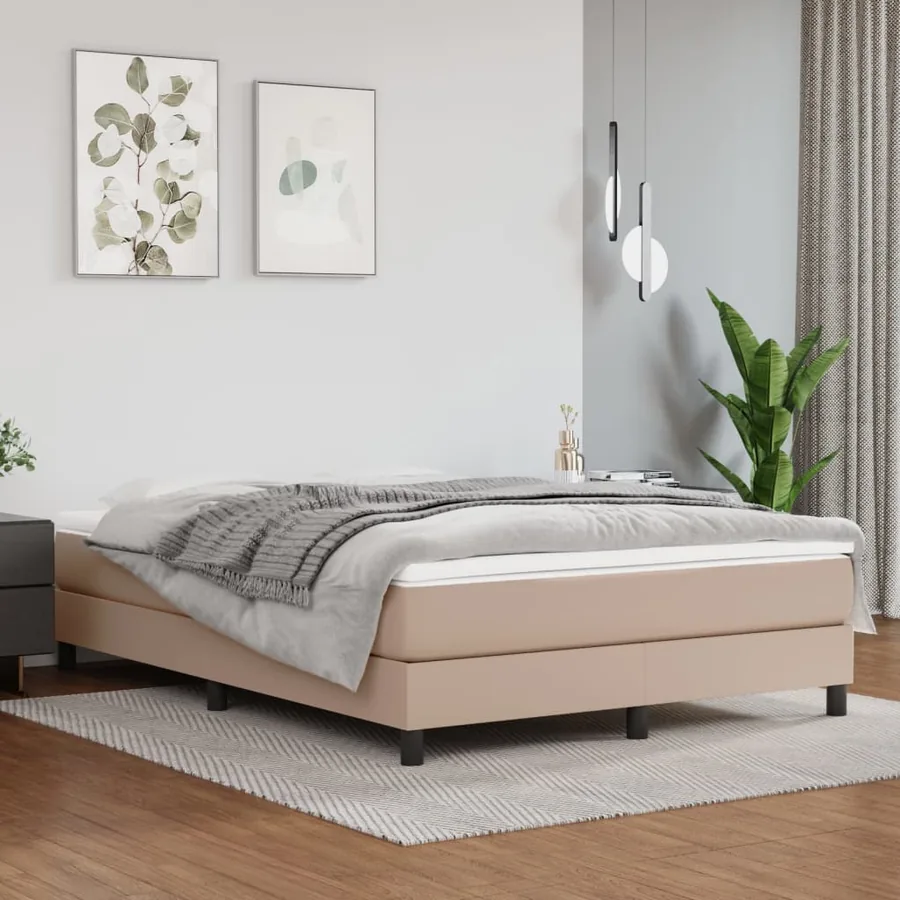 Matelas de lit à ressorts ensachés fermeté moyenne Cappuccino 140x190x20 cm