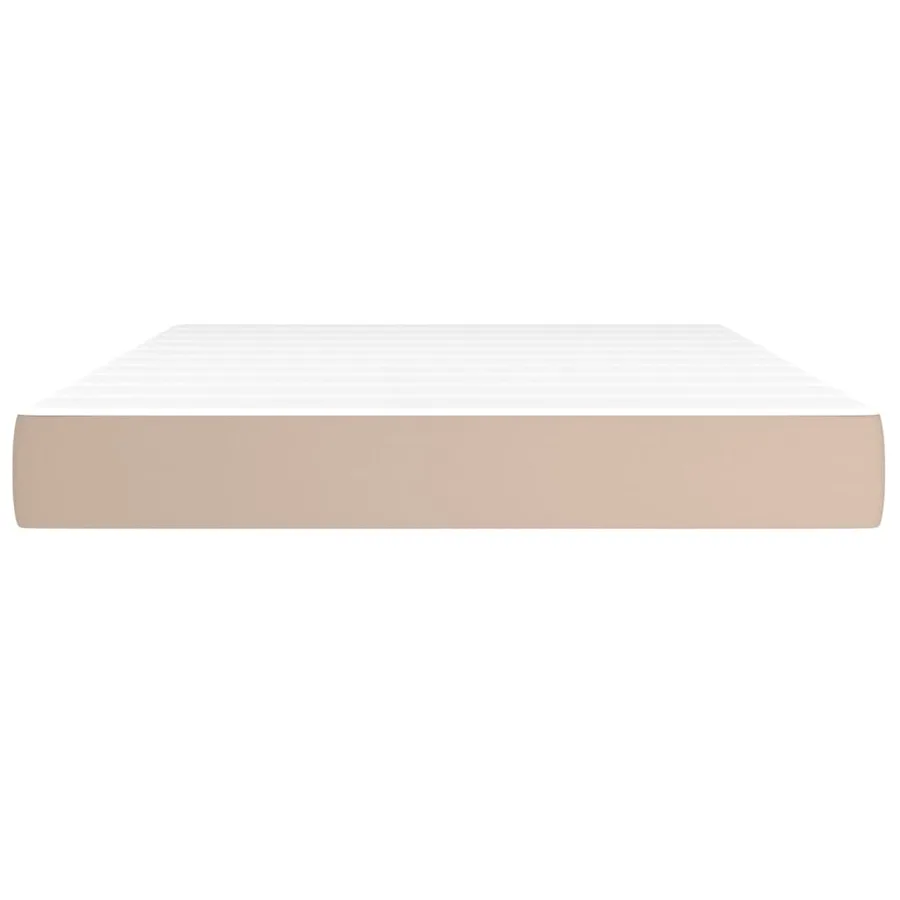 Matelas de lit à ressorts ensachés fermeté moyenne Cappuccino 140x190x20 cm - 3