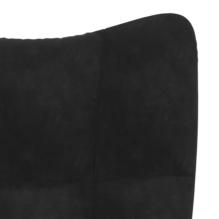 Chaise de relaxation Noir Velours - 6