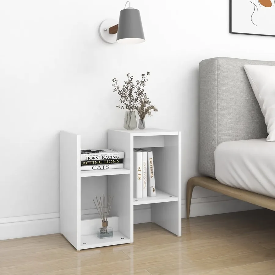 Tables de chevet 2 pcs blanc 50x30x51,5 cm bois d'ingénierie - 3