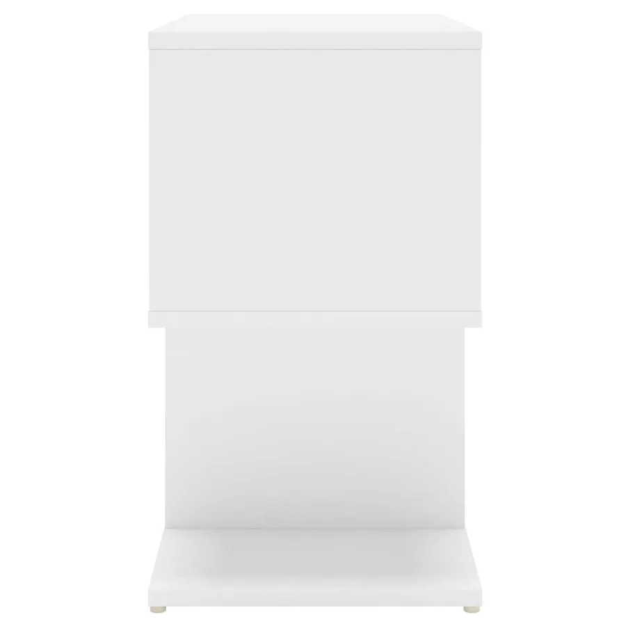Tables de chevet 2 pcs blanc 50x30x51,5 cm bois d'ingénierie - 5