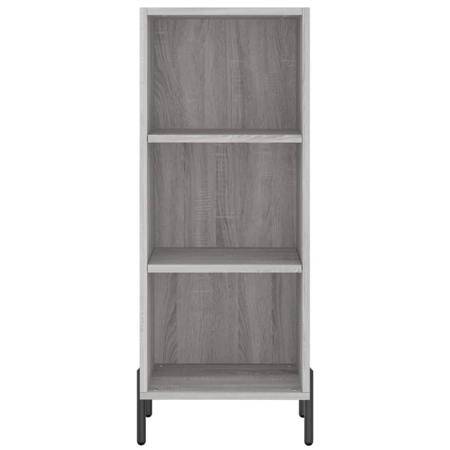 Buffet haut Sonoma gris 34,5x34x180 cm Bois d'ingénierie - 8