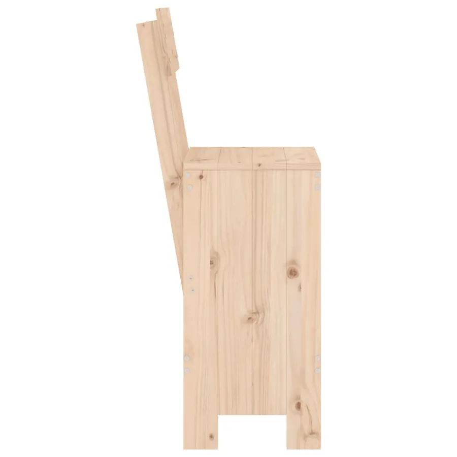 Tabourets de bar lot de 2 40x48,5x115,5 cm bois massif de pin - 5