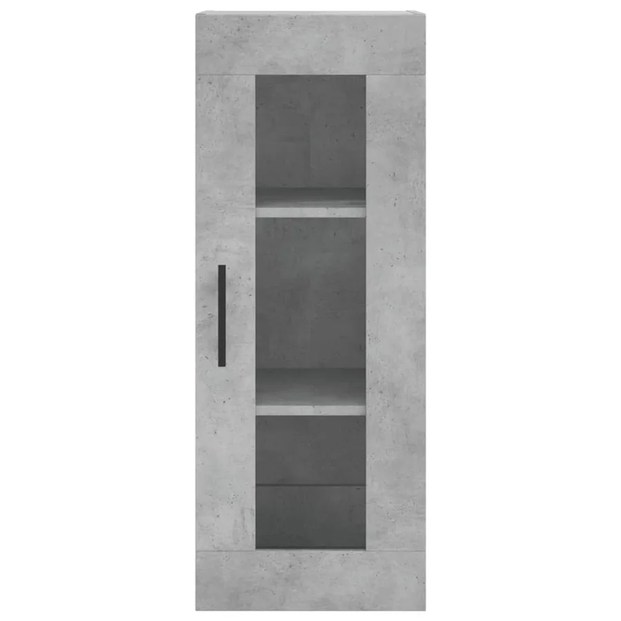 Buffet haut Gris béton 34,5x34x180 cm Bois d'ingénierie - 6
